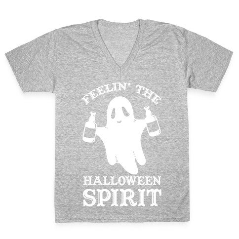 Feelin' the Halloween Spirit V-Neck Tee Shirt