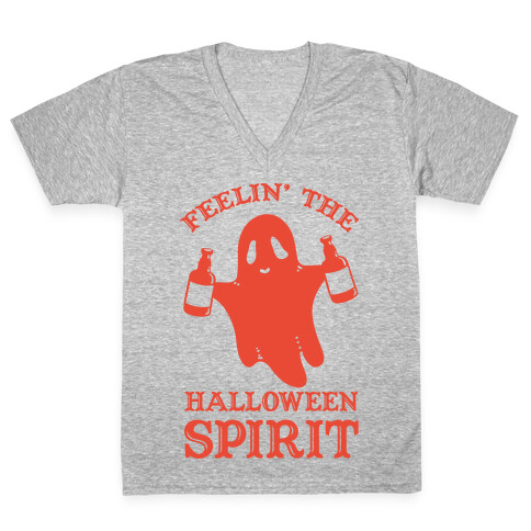 Feelin' the Halloween Spirit V-Neck Tee Shirt