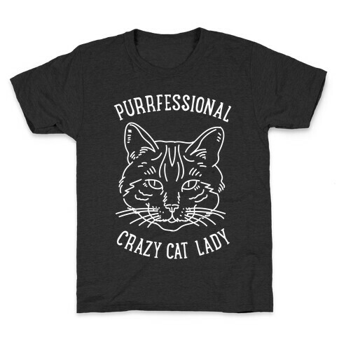 Purrfessional Crazy Cat Lady Kids T-Shirt