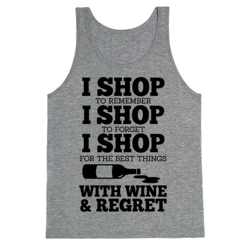 Shop With Wine Tank Top