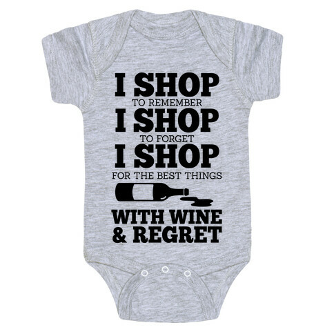 Shop With Wine Baby One-Piece