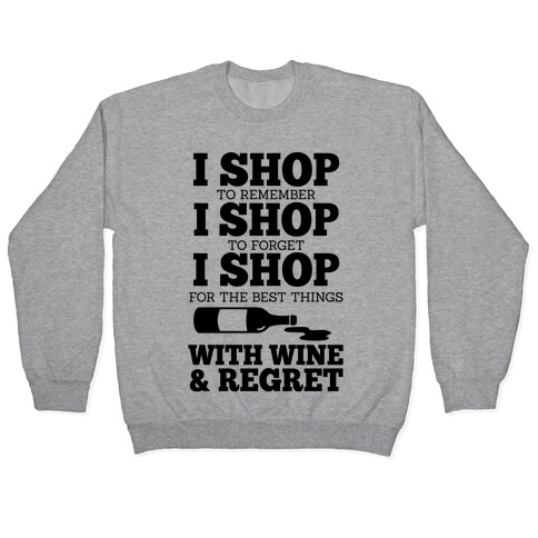 Shop With Wine Pullover