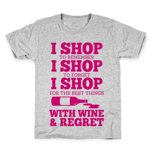 Shop With Wine Kids T-Shirt
