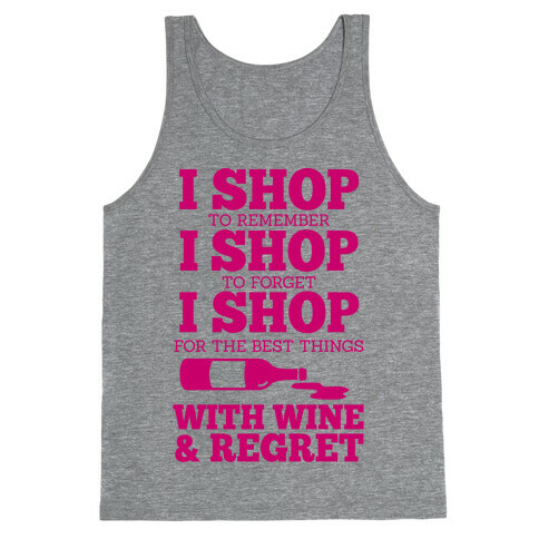 Shop With Wine Tank Top