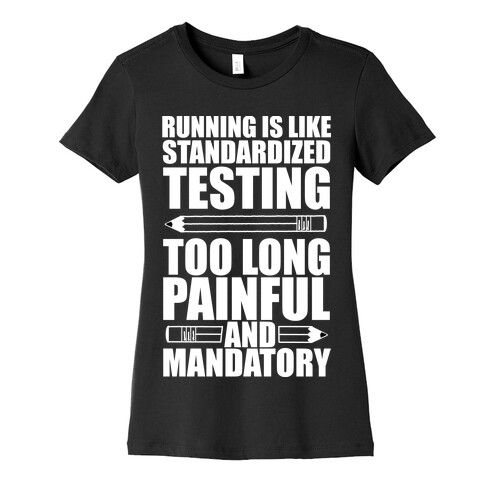 Running is like Testing Womens T-Shirt