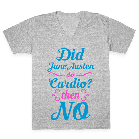 Jane Austen Cardio V-Neck Tee Shirt