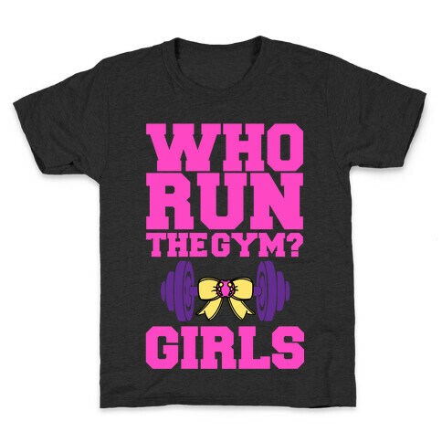 Girls Run the Gym Kids T-Shirt