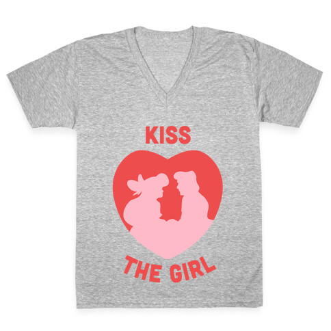 Kiss The Girl V-Neck Tee Shirt