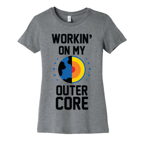 Workin' On My Outer Core Womens T-Shirt