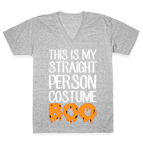 Straight Costume V-Neck Tee Shirt