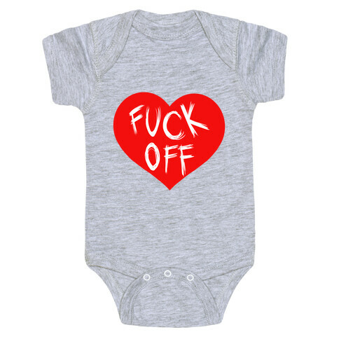 F*** Off-Heart (tank) Baby One-Piece