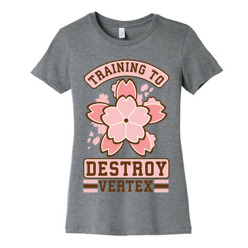 Training to Destroy Vertex Yuna Womens T-Shirt