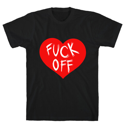 F*** Off- Heart (Dark Tank) T-Shirt