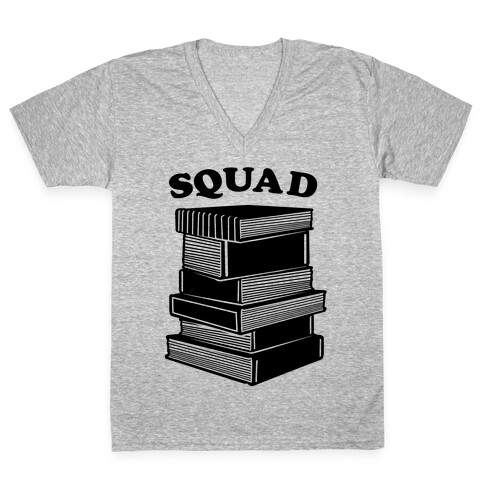 Book Squad V-Neck Tee Shirt