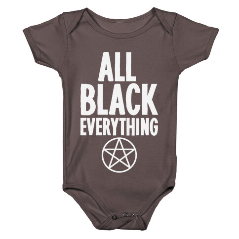 All Black Everything Baby One-Piece