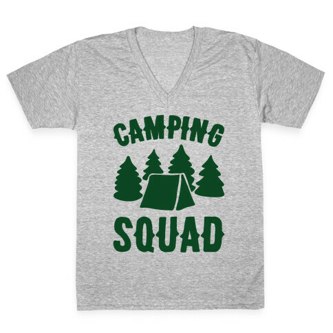 Camping Squad V-Neck Tee Shirt