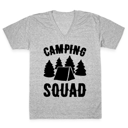 Camping Squad V-Neck Tee Shirt