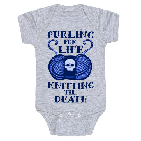 Knitting til Death Baby One-Piece