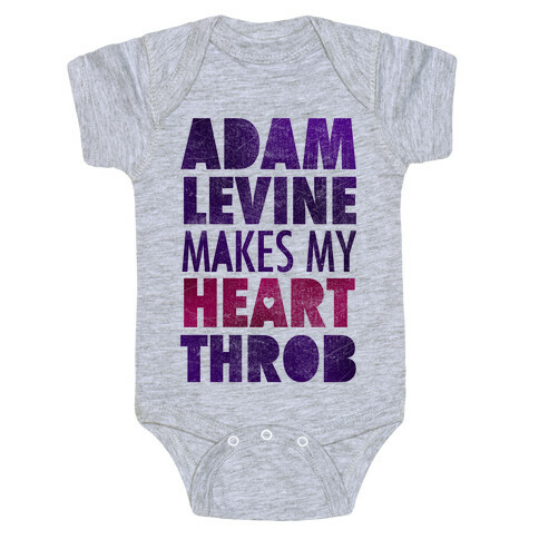 Adam Levine Makes My Heart Throb Baby One-Piece
