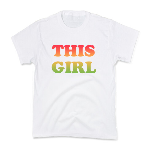 This Girl Loves Her Girl Friend Kids T-Shirt