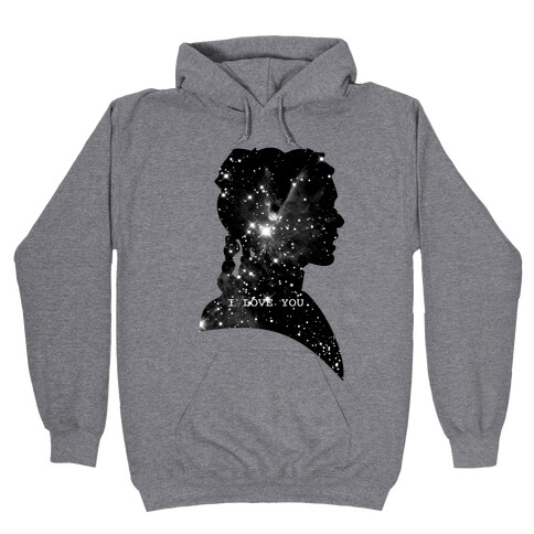 Leia Loves You Hooded Sweatshirt