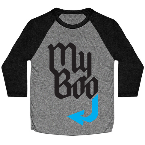 My Boo( Blue half) Baseball Tee