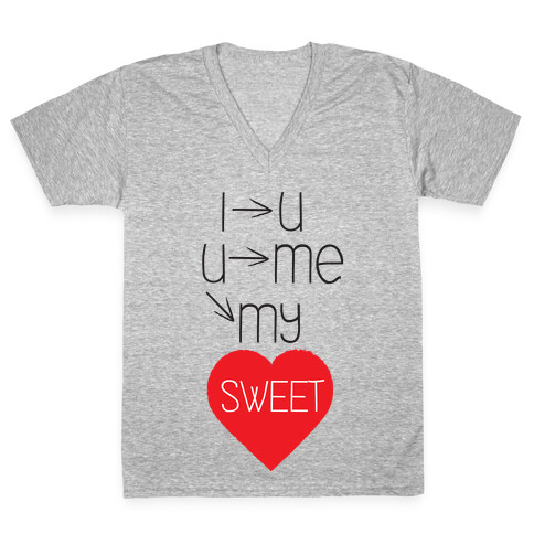 Sweet Heart V-Neck Tee Shirt