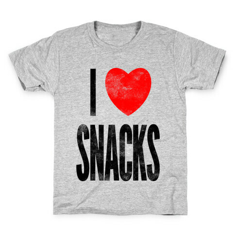 I Love Snacks Kids T-Shirt