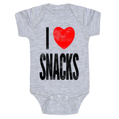 I Love Snacks Baby One-Piece