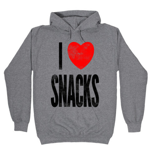 I Love Snacks Hooded Sweatshirt
