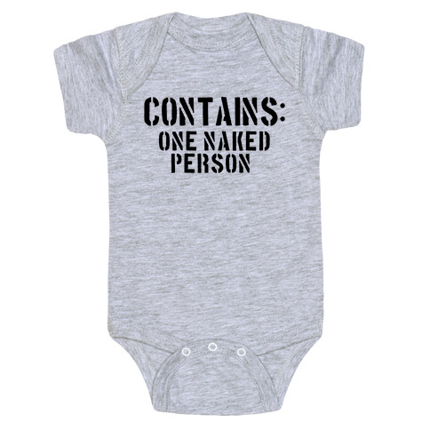 Contains: One Naked Person Baby One-Piece