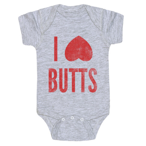 I Heart Butts Baby One-Piece