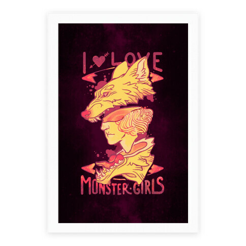 I Love Monster Girls Poster Poster