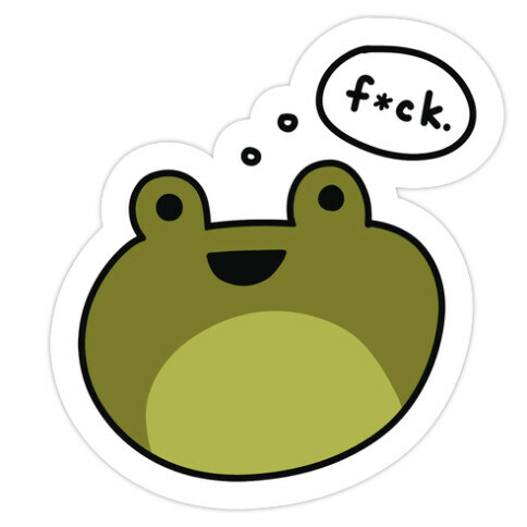 F*ck Frog (Censored) Die Cut Sticker