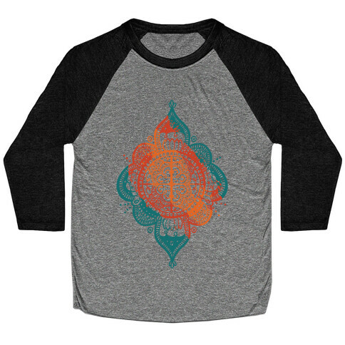 Rangoli Inspiration Pattern Baseball Tee