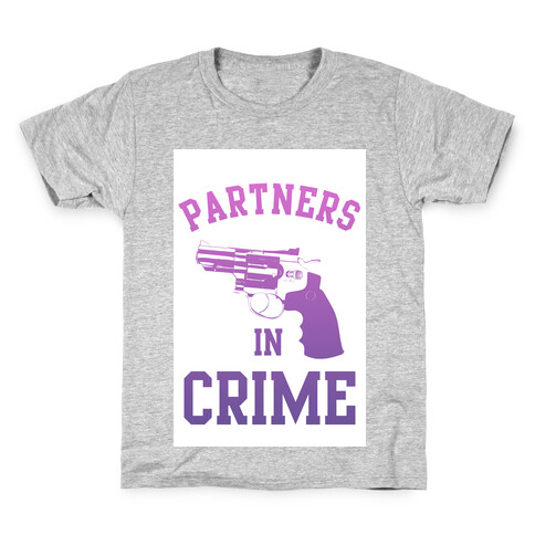 Partners in Crime (Purple) Kids T-Shirt