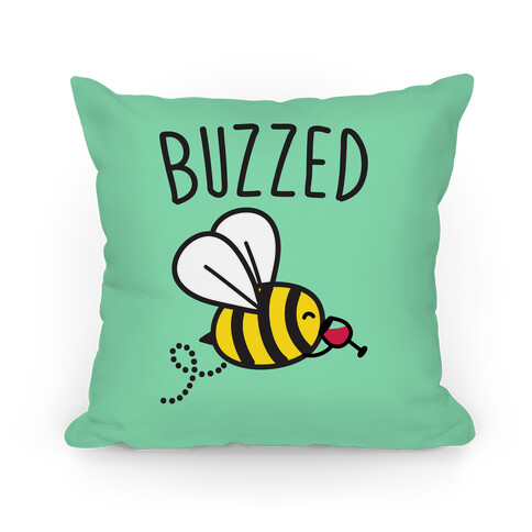 Buzzed Wine Bee Pillow