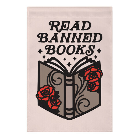 Read Banned Books Garden Flag