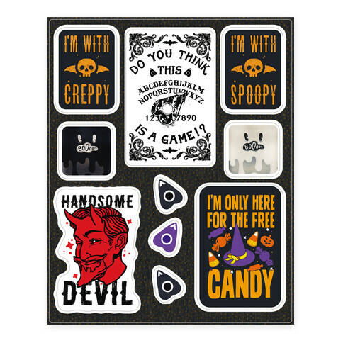Halloween  Stickers and Decal Sheet