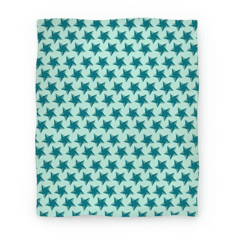 Teal Star Pattern Blanket