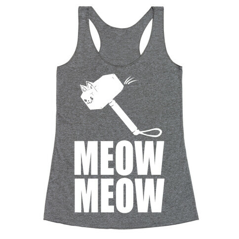 Meow Meow Racerback Tank Top