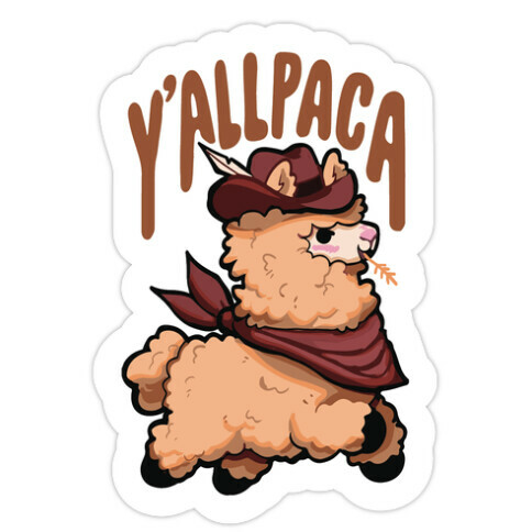 Y'allpaca Die Cut Sticker