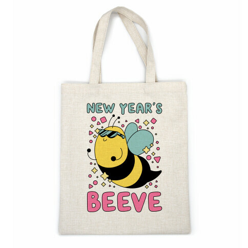 New Year's Beeve (New Year's Party Bee) Casual Tote