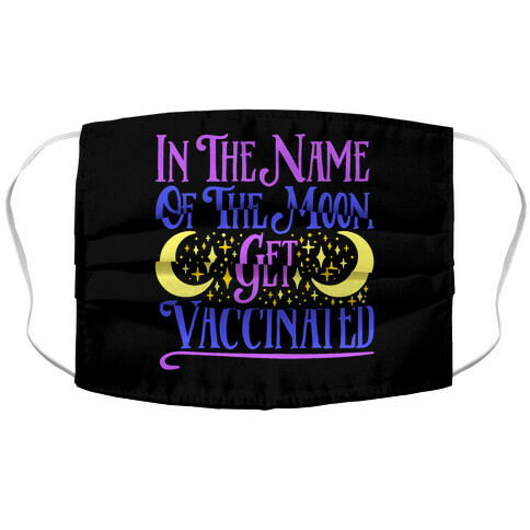 In The Name of The Moon Get Vaccinated Parody Accordion Face Mask