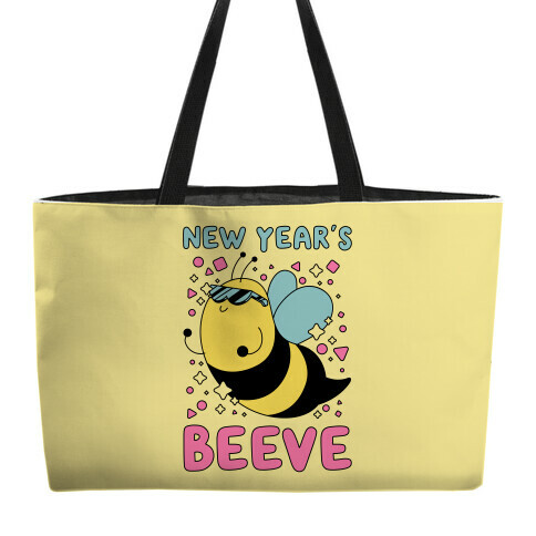 New Year's Beeve (New Year's Party Bee) Weekender Tote
