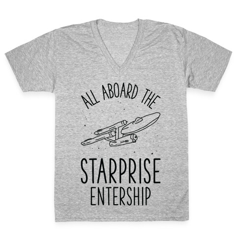 All Aboard The Starprise Entership V-Neck Tee Shirt