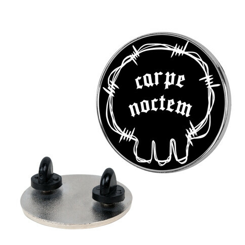 Carpe Noctem (black)  Pin