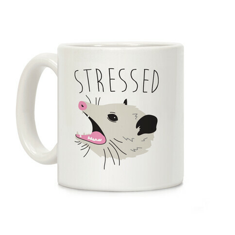 Stressed Opossum Coffee Mug