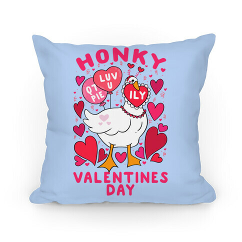 Honky Valentine's Day Pillow