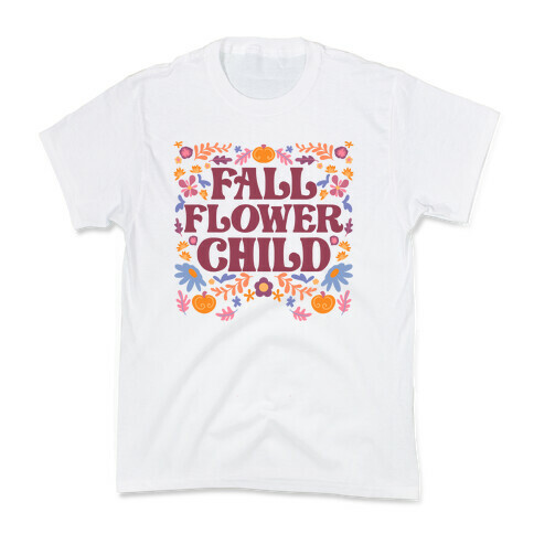 Fall Flower Child Kids T-Shirt